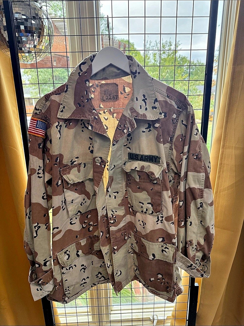US Army Desert Battle Dress Uniform (DBDU) Chocolate Chip Camo BDU Jacket DBDU